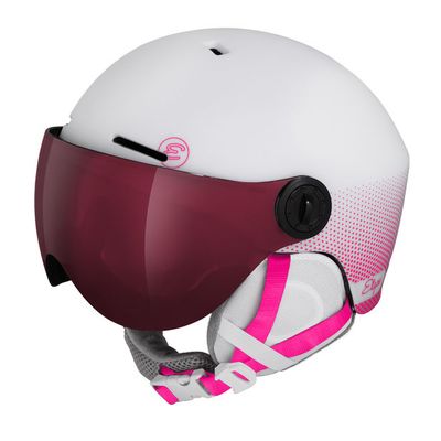 dětská lyžařská helma Etape Speedy Pro, bílá/růžová mat