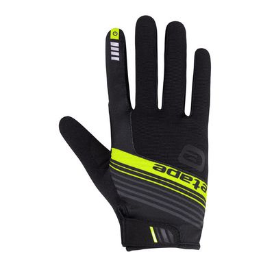 cyklistické rukavice Etape Spring+, černá/žlutá fluo