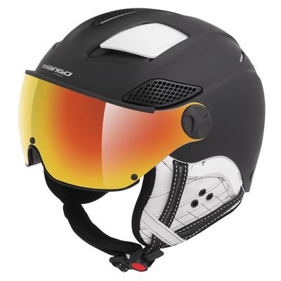 lyžařská helma Mango Montana Pro+, černá mat/bílá